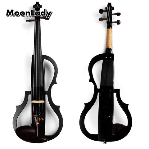4/4 Wood Electric Violin Black