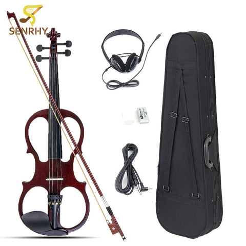 Senrhy 4/4 Electric Violin Fiddle Stringed Instrument