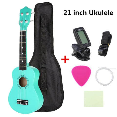 21 inch Soprano Ukulele For Beginners Uke Hawaii Bass Guitar