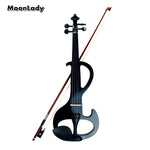 Black Electric Violin High Quality Maple Musical Instruments