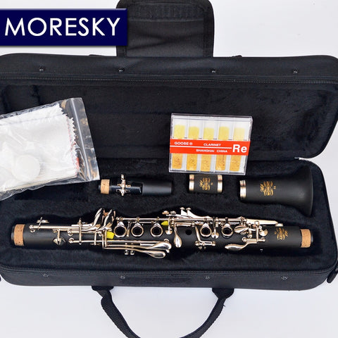 MORESKY Clarinet Eb tone soprano clarinet Hard Rubber Body Material